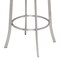 Armen Living Viper 26" Counter Height Swivel Gray Faux Leather and Brushed Stainless Steel Bar Stool LCVI26BAGR - alternate 5